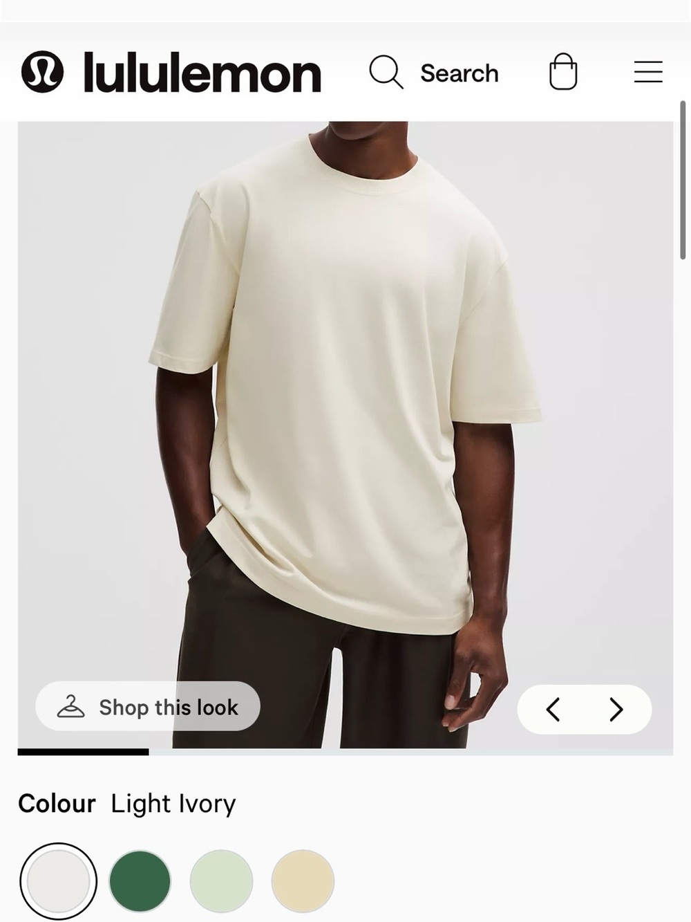 Lululemon (Bundle of 2) Heavyweight Cotton Jersey T-Shirts (Size S)